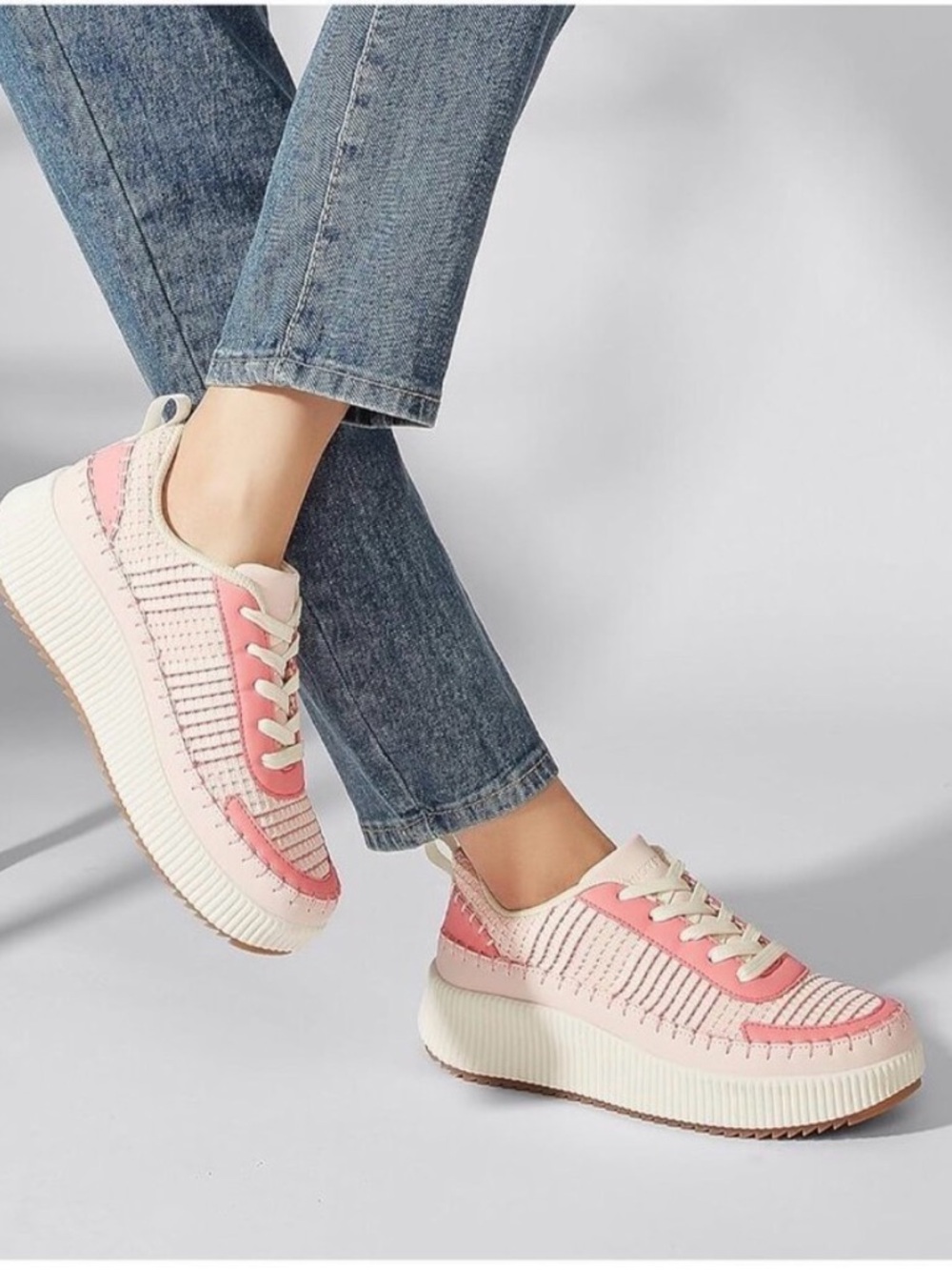 LUCKY STEP Air Cooled Pink Sneakers size 7 - Picture 4 of 13